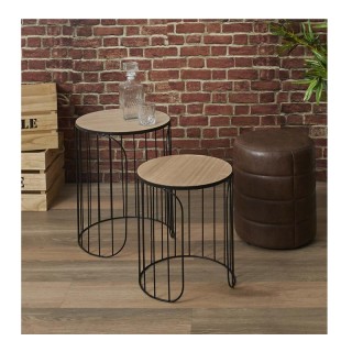 Σετ Βοηθητικά Μεταλλικά Στρογγυλά Τραπέζια Nesting 40 x 40 x 40 cm ...