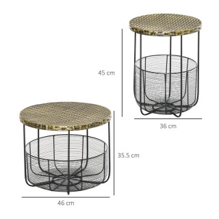 Σετ Βοηθητικά Μεταλλικά Τραπέζια 46 x 35.5 cm 2 τμχ Outsunny 84B-490 Σετ Βοηθητικά Μεταλλικά Τραπέζια 46 x 35.5 cm 2 τμχ Outsunny 84B-490