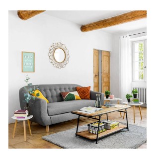 Σετ Βοηθητικά Ξύλινα Οβάλ Τραπεζάκια Σαλονιού 60 x 60 x 45 cm 3 τμχ... Σετ Βοηθητικά Ξύλινα Οβάλ Τραπεζάκια Σαλονιού 60 x 60 x 45 cm 3 τμχ...