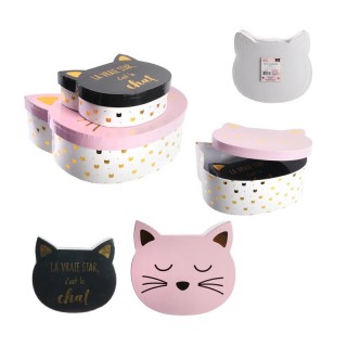 Σετ Χάρτινα Αποθηκευτικά Κουτιά σε Σχήμα Γάτας 25 x 23 x 8.5 cm 2 τ... Σετ Χάρτινα Αποθηκευτικά Κουτιά σε Σχήμα Γάτας 25 x 23 x 8.5 cm 2 τ...