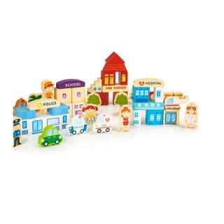 Σετ Ξύλινα Εκπαιδευτικά Τουβλάκια 120 τμχ Ecotoys HM015501 Σετ Ξύλινα Εκπαιδευτικά Τουβλάκια 120 τμχ Ecotoys HM015501