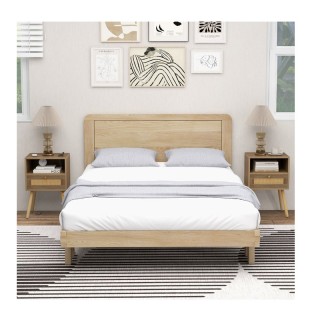 Σετ Ξύλινα Κομοδίνα με 1 Συρτάρι και 1 Ράφι 40 x 30 x 60.5 cm 2 τμχ... Σετ Ξύλινα Κομοδίνα με 1 Συρτάρι και 1 Ράφι 40 x 30 x 60.5 cm 2 τμχ...