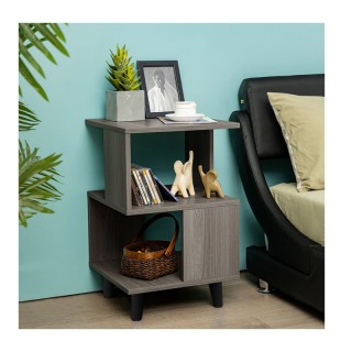 Σετ Ξύλινα Κομοδίνα με 2 Ράφια 40 x 40 x 64 cm 2 τμχ Costway CB10236 Σετ Ξύλινα Κομοδίνα με 2 Ράφια 40 x 40 x 64 cm 2 τμχ Costway CB10236