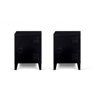 Σετ Ξύλινα Κομοδίνα με Μεταλλικά Πόδια 40 x 30 x 53 cm 2 τμχ Storen... Σετ Ξύλινα Κομοδίνα με Μεταλλικά Πόδια 40 x 30 x 53 cm 2 τμχ Storen...