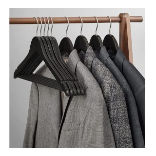 Σετ Ξύλινες Κρεμάστρες Ρούχων 10 τμχ Χρώματος Μαύρο Songmics CRW02B10 Σετ Ξύλινες Κρεμάστρες Ρούχων 10 τμχ Χρώματος Μαύρο Songmics CRW02B10