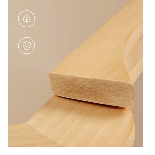 Σετ Ξύλινες Κρεμάστρες Ρούχων 20 τμχ Χρώματος Καφέ Ανοιχτό Songmics...