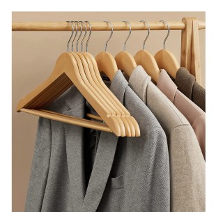 Σετ Ξύλινες Κρεμάστρες Ρούχων 20 τμχ Χρώματος Καφέ Ανοιχτό Songmics... Σετ Ξύλινες Κρεμάστρες Ρούχων 20 τμχ Χρώματος Καφέ Ανοιχτό Songmics...