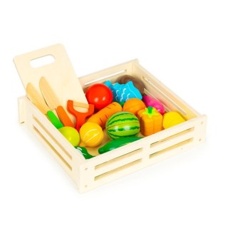 Σετ Ξύλινο Παιχνίδι Καφάσι με Φρούτα και Λαχανικά 17 τμχ Multistore... Σετ Ξύλινο Παιχνίδι Καφάσι με Φρούτα και Λαχανικά 17 τμχ Multistore...