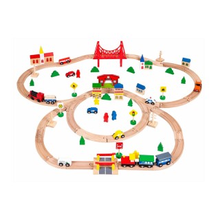 Σετ Ξύλινος Σιδηροδρομικός Σταθμός με Αυτοκινούμενο Τρένο Μπαταρίας... Σετ Ξύλινος Σιδηροδρομικός Σταθμός με Αυτοκινούμενο Τρένο Μπαταρίας...