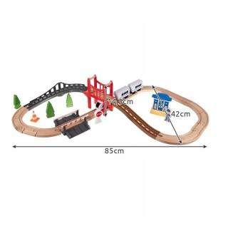 Σετ Ξύλινος Σιδηρόδρομος 3.2 m 37 τμχ Kruzzel 22646 Σετ Ξύλινος Σιδηρόδρομος 3.2 m 37 τμχ Kruzzel 22646