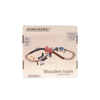 Σετ Ξύλινος Σιδηρόδρομος 3.2 m 37 τμχ Kruzzel 22646 Σετ Ξύλινος Σιδηρόδρομος 3.2 m 37 τμχ Kruzzel 22646