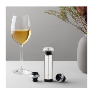 Σετ Χειροκίνητη Αντλία Αέρος Κρασιού από Ανοξείδωτο Ατσάλι με 4 Πώμ... Σετ Χειροκίνητη Αντλία Αέρος Κρασιού από Ανοξείδωτο Ατσάλι με 4 Πώμ...