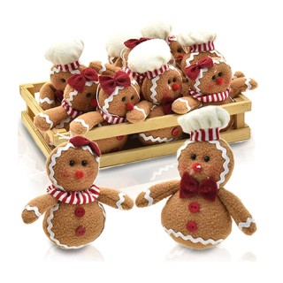Σετ Χριστουγεννιάτικα Λούτρινα Gingerbread 12 τμχ Bakaji 02815028 Σετ Χριστουγεννιάτικα Λούτρινα Gingerbread 12 τμχ Bakaji 02815028