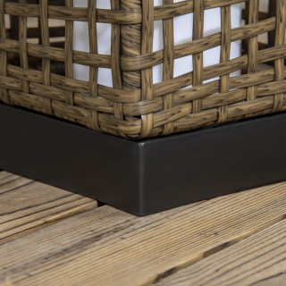 Outsunny ηλιακό φωτιστικό κήπου με πάνελ φόρτισης, σε ατσάλι και μπ... Outsunny ηλιακό φωτιστικό κήπου με πάνελ φόρτισης, σε ατσάλι και μπ...