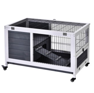 PawHut Κλουβί για κουνέλια και ινδικά χοιρίδια, 4 ρόδες, σπίτι και ... PawHut Κλουβί για κουνέλια και ινδικά χοιρίδια, 4 ρόδες, σπίτι και ...