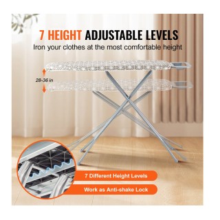 Σιδερώστρα για Σίδερο Ατμού Σπαστή 1292 x 334 x 915 mm VEVOR TYBCG1...