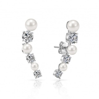 Σκουλαρίκια Philip Jones με Πέρλες και Κρύσταλλα Swarovski® Σκουλαρίκια Philip Jones με Πέρλες και Κρύσταλλα Swarovski®