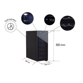 Συντηρητής Κρασιών 33 Lt - 12 Φιάλες Adler AD-8083 Συντηρητής Κρασιών 33 Lt - 12 Φιάλες Adler AD-8083