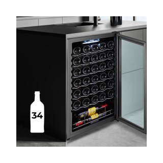 Συντηρητής Κρασιών 34 Φιαλών με Συμπιεστή Cecotec Grand Sommelier 3... Συντηρητής Κρασιών 34 Φιαλών με Συμπιεστή Cecotec Grand Sommelier 3...