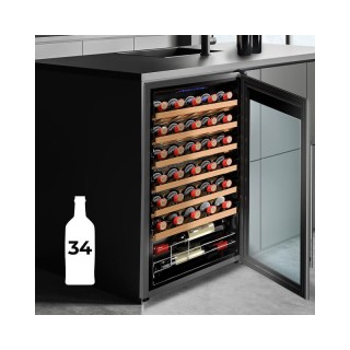 Συντηρητής Κρασιών 34 Φιαλών με Συμπιεστή Cecotec Grand Sommelier 3...