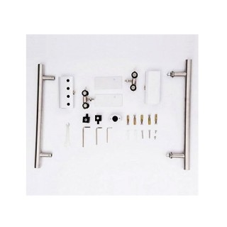 Εσωτερική Συρόμενη Γυάλινη Πόρτα με 4 Διαφανείς Λωρίδες 102.5 x 205...