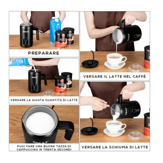 Συσκευή για Ζεστό ή Κρύο Αφρόγαλα 350 ml 500 W Bakaji 02839532