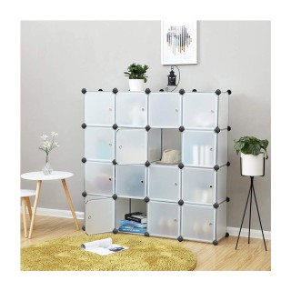 Σύστημα Αποθήκευσης - Ντουλάπα με 16 Κύβους 153 x 31 x 153 cm Χρώμα... Σύστημα Αποθήκευσης - Ντουλάπα με 16 Κύβους 153 x 31 x 153 cm Χρώμα...