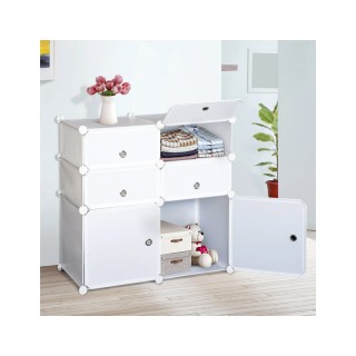 Σύστημα Αποθήκευσης - Ντουλάπα με 6 Κύβους 75 x 37 x 73 cm HOMCOM 8... Σύστημα Αποθήκευσης - Ντουλάπα με 6 Κύβους 75 x 37 x 73 cm HOMCOM 8...