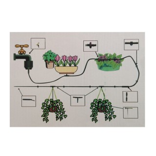 Σύστημα Ποτίσματος Ψεκασμού Άρδευσης με 10 Μπεκ και Λάστιχο 23 m Ho... Σύστημα Ποτίσματος Ψεκασμού Άρδευσης με 10 Μπεκ και Λάστιχο 23 m Ho...