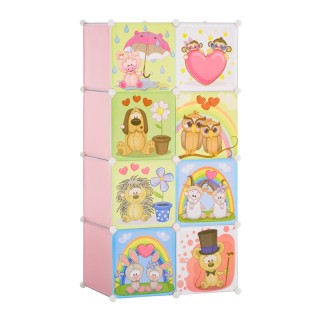 Σύστημα Αποθήκευσης - Ντουλάπα με 8 Κύβους 74 x 47 x 144 cm HOMCOM ...