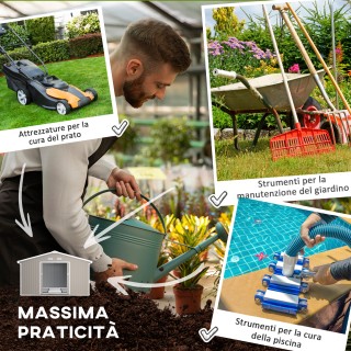 Υπόστεγο κήπου Outsunny με συρόμενες πόρτες και κεκλιμένη οροφή, απ... Υπόστεγο κήπου Outsunny με συρόμενες πόρτες και κεκλιμένη οροφή, απ...