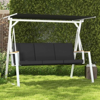 Outsunny 3θέσιος πάγκος κήπου με ανακλινόμενη οροφή, σε ατσάλι, 205... Outsunny 3θέσιος πάγκος κήπου με ανακλινόμενη οροφή, σε ατσάλι, 205...