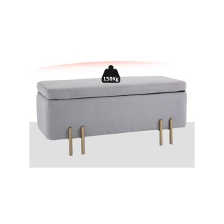 Σκαμπό με Αποθηκευτικό Χώρο 42 x 100 x 40 cm HOMCOM 838-024GY Σκαμπό με Αποθηκευτικό Χώρο 42 x 100 x 40 cm HOMCOM 838-024GY