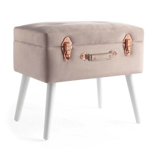 Σκαμπό με Αποθηκευτικό Χώρο 50 x 35 x 46 cm Χρώματος Ροζ Beautify 4...