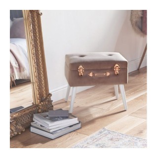 Σκαμπό με Αποθηκευτικό Χώρο 50 x 35 x 46 cm Χρώματος Ροζ Beautify 4...