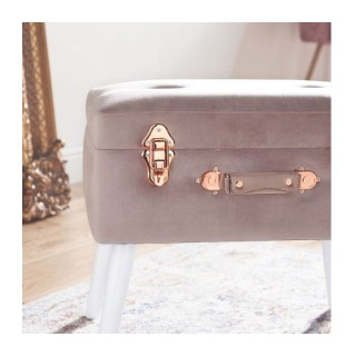 Σκαμπό με Αποθηκευτικό Χώρο 50 x 35 x 46 cm Χρώματος Ροζ Beautify 4...