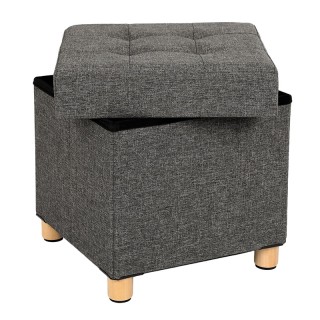 Σκαμπό με Αποθηκευτικό Χώρο 38 x 38 x 40 cm Χρώματος Ανθρακί Songmi... Σκαμπό με Αποθηκευτικό Χώρο 38 x 38 x 40 cm Χρώματος Ανθρακί Songmi...