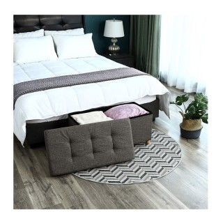 Σκαμπό με Αποθηκευτικό Χώρο 76 x 38 x 40 cm Songmics LSF16GYZ