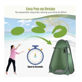 Σκηνή Αλλαγής Ρούχων / Ντους Pop-Up 120 x 120 x 190 cm Costway NP11...