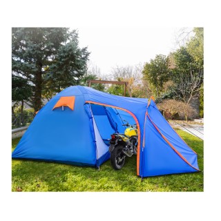 Σκηνή Κάμπινγκ 2-3 Ατόμων με Χώρο για Μοτοσικλέτα 405 x 215 x 170 c...