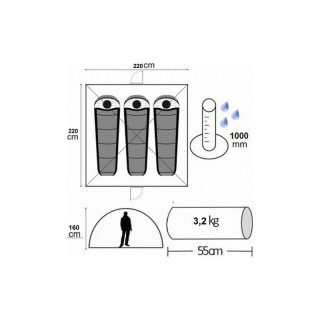 Σκηνή Κάμπινγκ 3-4 Ατόμων Μονής Οροφής Στρατιωτικού Τύπου 210 x 210... Σκηνή Κάμπινγκ 3-4 Ατόμων Μονής Οροφής Στρατιωτικού Τύπου 210 x 210...