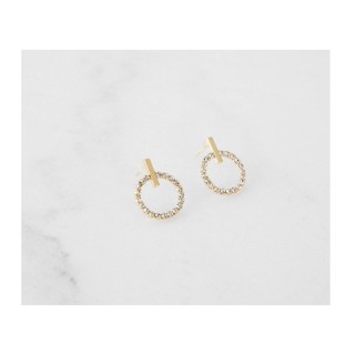 Σκουλαρίκια Alevine Jewellery Eloise με Κρύσταλλα Ζιργκόν Χρώματος ...