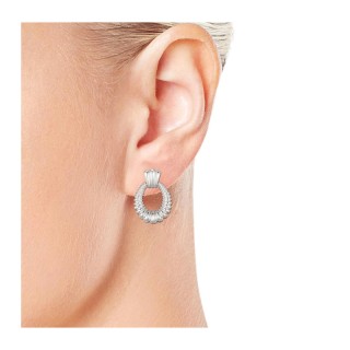 Σκουλαρίκια από Ορείχαλκο Χρώματος Ασημί Philip Jones Σκουλαρίκια από Ορείχαλκο Χρώματος Ασημί Philip Jones