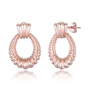 Σκουλαρίκια Χρώματος Ροζ - Χρυσό Philip Jones Σκουλαρίκια Χρώματος Ροζ - Χρυσό Philip Jones