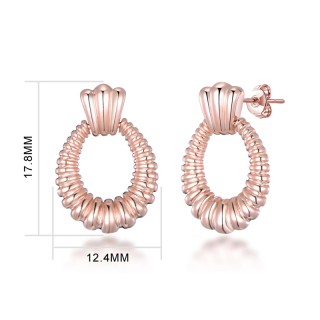 Σκουλαρίκια Χρώματος Ροζ - Χρυσό Philip Jones Σκουλαρίκια Χρώματος Ροζ - Χρυσό Philip Jones