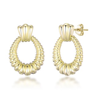 Σκουλαρίκια από Ορείχαλκο Χρώματος Χρυσό Philip Jones Σκουλαρίκια από Ορείχαλκο Χρώματος Χρυσό Philip Jones