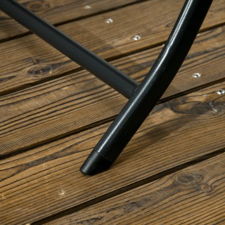 Outsunny Σετ κήπου 3 τεμαχίων με 2 πτυσσόμενες καρέκλες και τραπέζι...