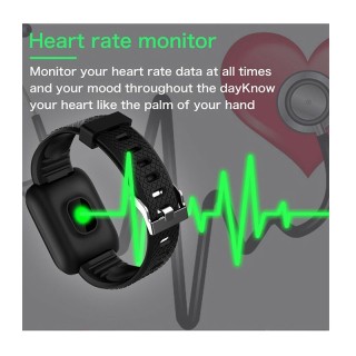 Smartwatch με Μετρητή Καρδιακών Παλμών Χρώματος Μαύρο Smart Band 11... Smartwatch με Μετρητή Καρδιακών Παλμών Χρώματος Μαύρο Smart Band 11...