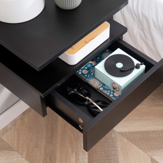 HOMCOM Σετ 2 κρεμαστά κομοδίνα για κρεβατοκάμαρα με συρτάρι και επά... HOMCOM Σετ 2 κρεμαστά κομοδίνα για κρεβατοκάμαρα με συρτάρι και επά...