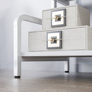 Βάση βιομηχανικής εκτύπωσης HOMCOM 3 επιπέδων, σε μέταλλο και μοριο...